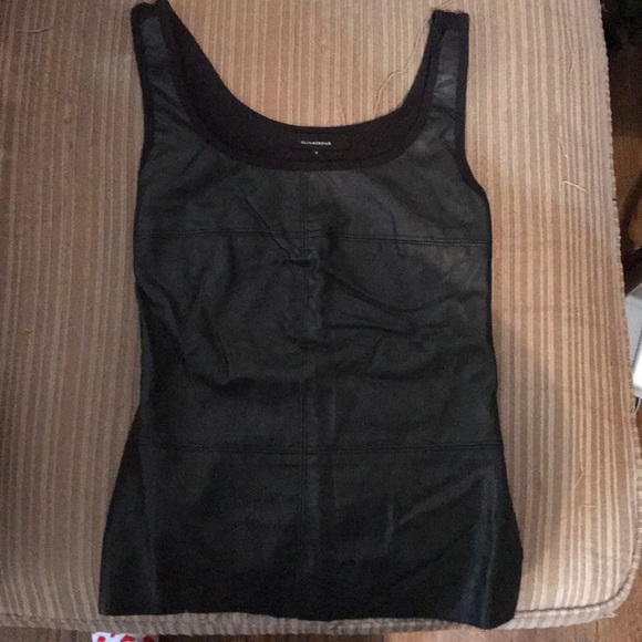 oliviaceous Tops - Leather top
